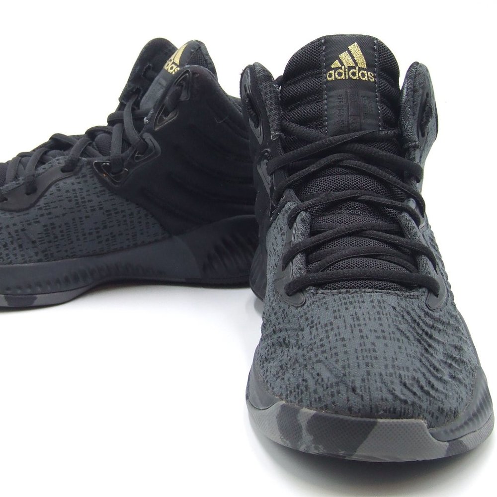 Adidas MAD BOUNCE 2018 Black/Gold Men's Size 7.5 - Picture 3 of 6